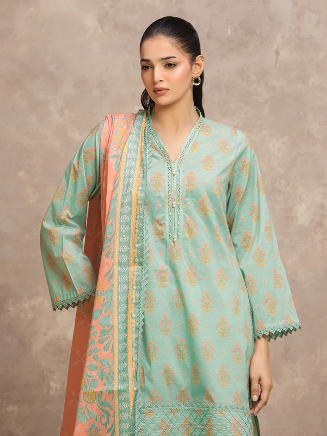 3 Piece Lawn Printed UnStitched Suit