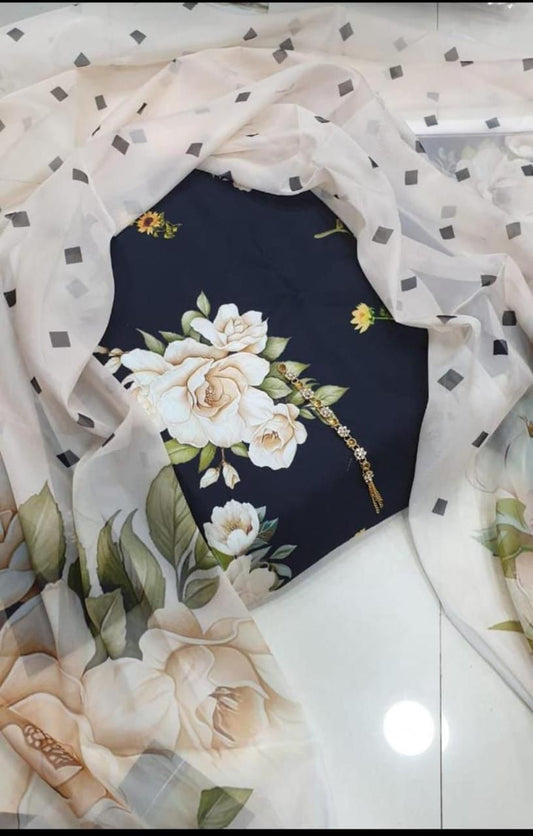 Swiss Lawn Digital Print 3-Pc Suit