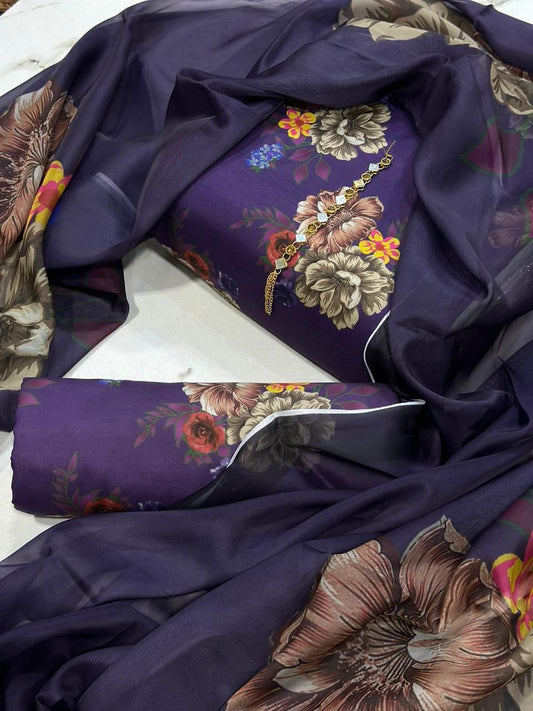 Swiss Lawn Digital Print 3-Pc Suit