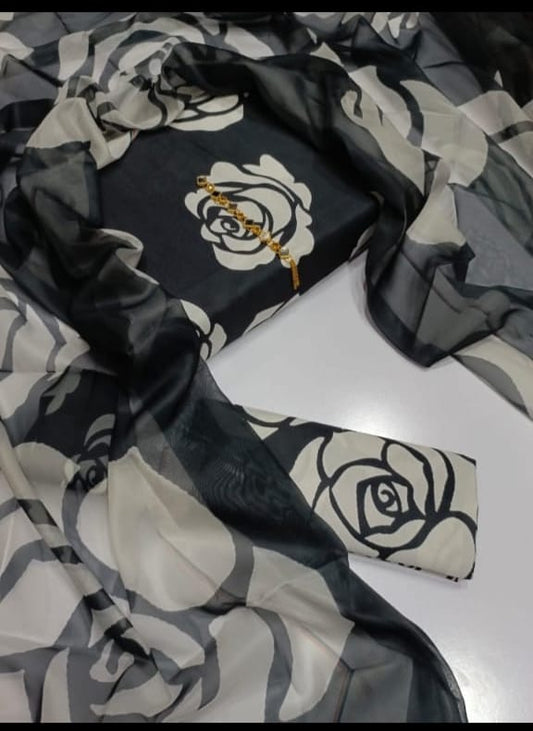 Swiss Lawn Digital Print 3-Pc Suit