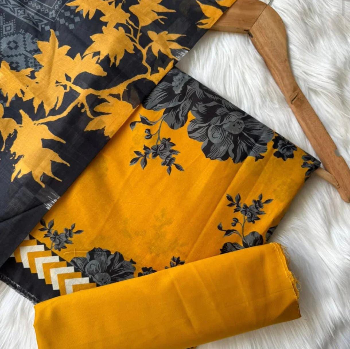 Pre Season Summer Sale 3Pcs Bin Saeed Printed Lawn [Random Articles]