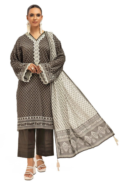 3 Piece Lawn Printed UnStitched Suit
