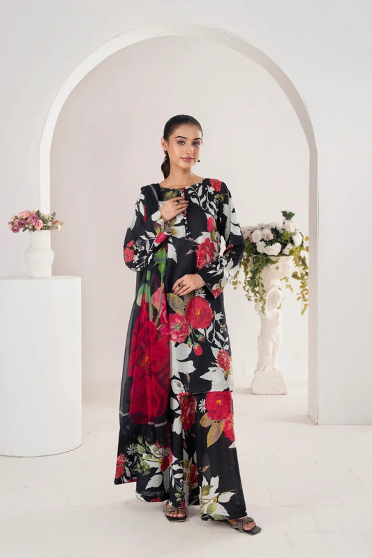 Bin Musa 3 Pc Lawn - BM81
