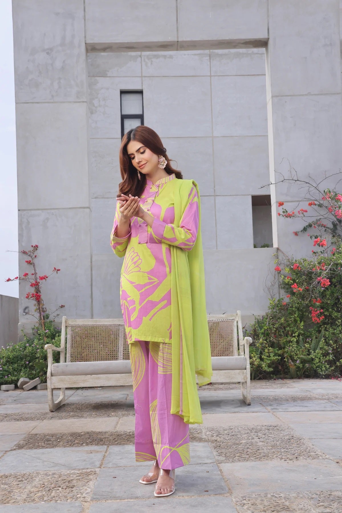 3 Piece BreezeLawn Printed UnStitched Suit with Printed Dupatta &amp; Printed Trouser.