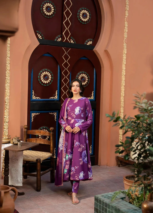 3 Piece BreezeLawn Printed UnStitched Suit with Printed Dupatta &amp; Printed Trouser.