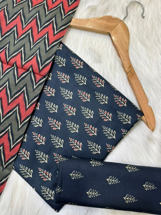 Printed Lawn Unstitched 3 Piece Suit