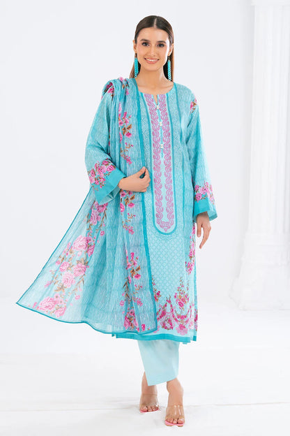 3 Piece Lawn Printed UnStitched Suit