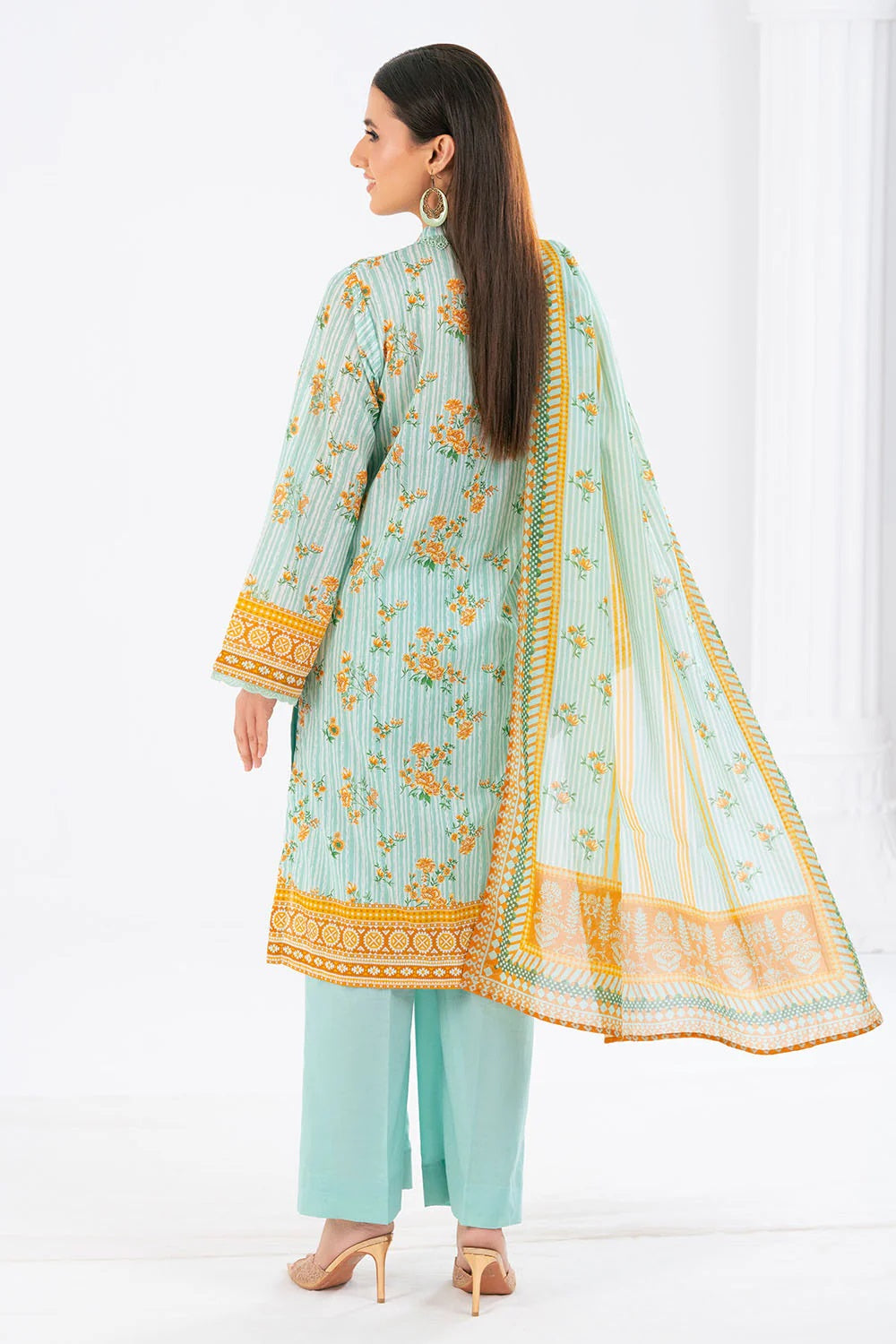 3 Piece Lawn Printed UnStitched Suit