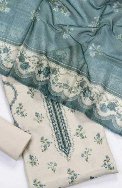 Printed Lawn Unstitched 3 Piece Suit