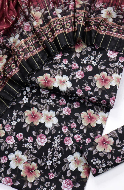 Printed Lawn Unstitched 3 Piece Suit