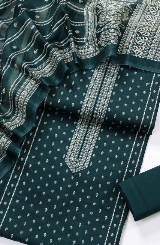 Printed Lawn Unstitched 3 Piece Suit