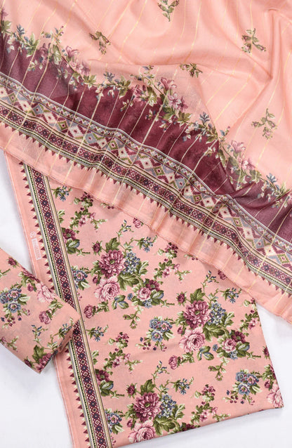 Printed Lawn Unstitched 3 Piece Suit