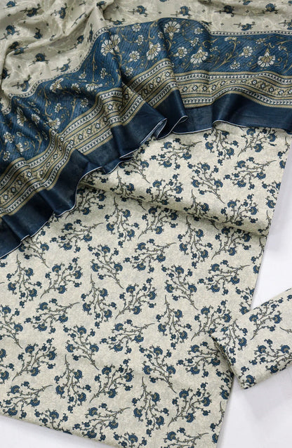 Printed Lawn Unstitched 3 Piece Suit