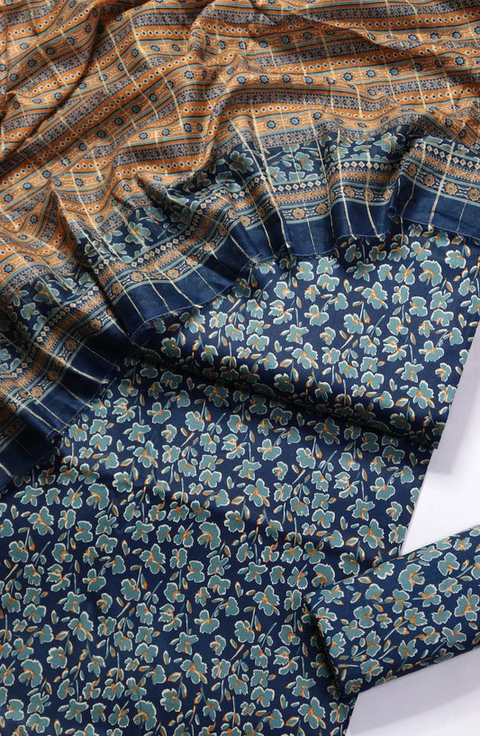 Printed Lawn Unstitched 3 Piece Suit