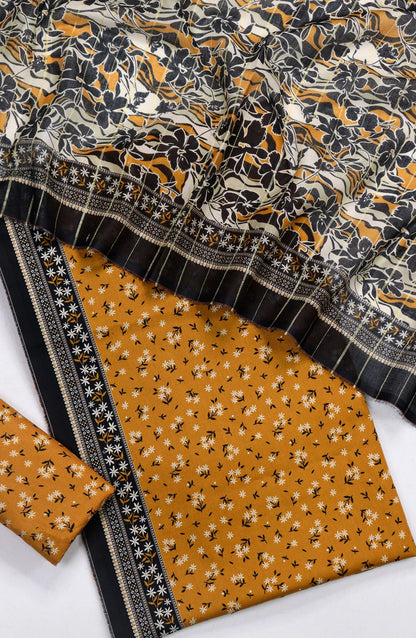 Printed Lawn Unstitched 3 Piece Suit