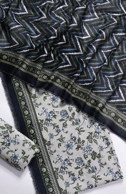 Printed Lawn Unstitched 3 Piece Suit