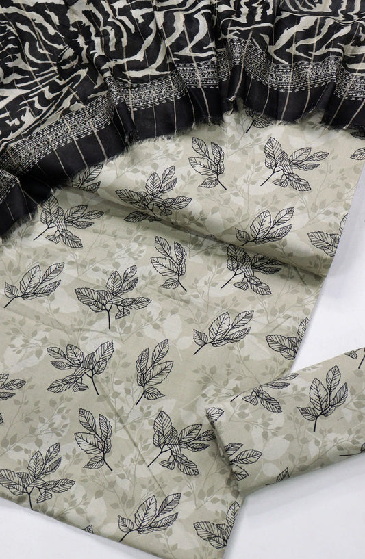 Printed Lawn Unstitched 3 Piece Suit