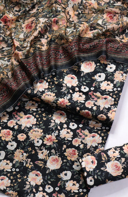 Printed Lawn Unstitched 3 Piece Suit