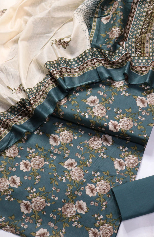 Printed Lawn Unstitched 3 Piece Suit