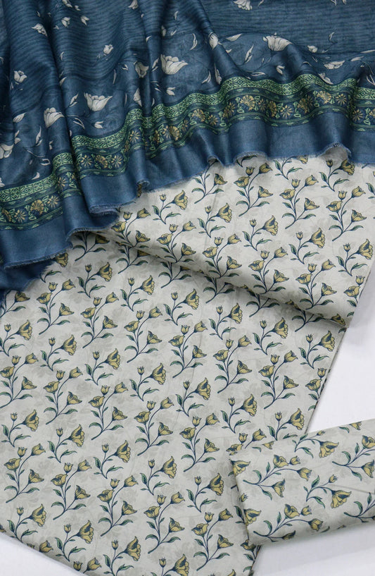 Printed Lawn Unstitched 3 Piece Suit