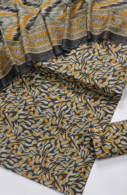 Printed Lawn Unstitched 3 Piece Suit
