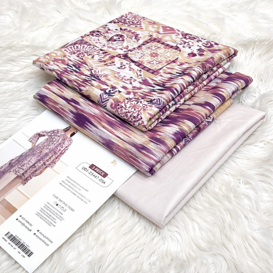 Printed Lawn Unstitched 3 Piece Suit