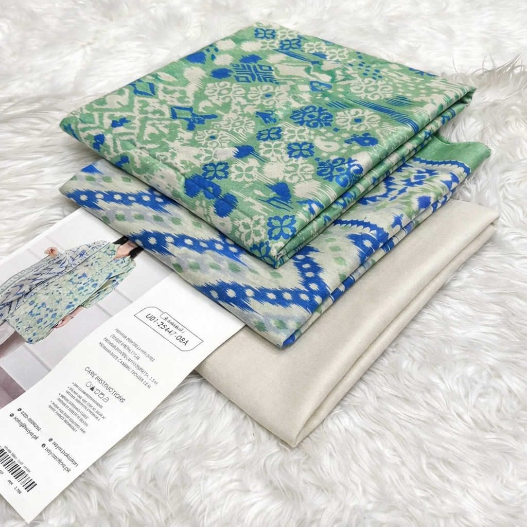 Printed Lawn Unstitched 3 Piece Suit