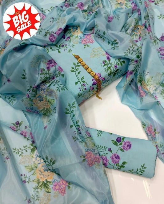 Swiss Lawn Digital Print 3-Pc Suit