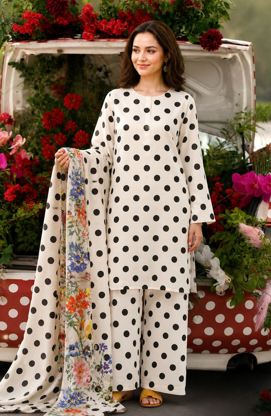 3 Piece BreezeLawn Printed UnStitched Suit with Printed Dupatta &amp; Printed Trouser.